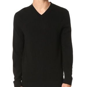 Theory Cashmere V-Neck Small w/Monogram